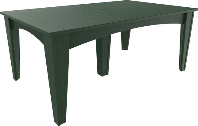 Island Dining Table (44" x 72" Rectangular) Green