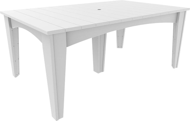 Island Dining Table (44" x 72" Rectangular) White