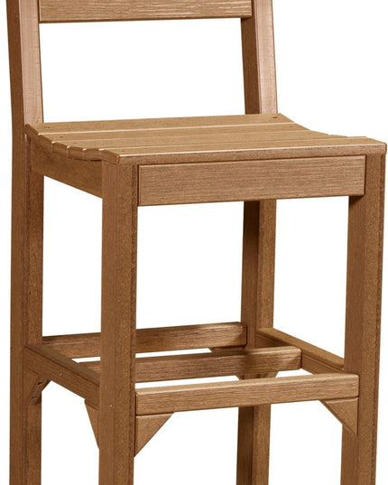 Island Side Chair (Bar Height) Antique Mahogany