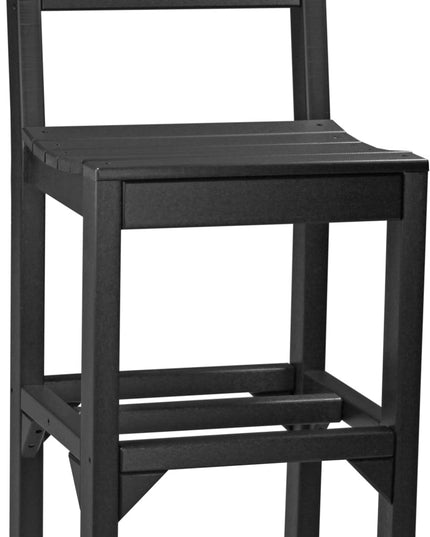 Island Side Chair (Bar Height) Black