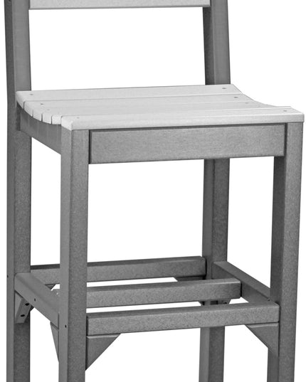 Island Side Chair (Bar Height) Dove Gray & Slate
