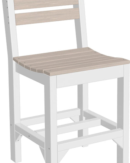 Island Side Chair(Counter Height) Birch & White