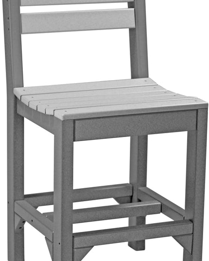 Island Side Chair (Counter Height) Dove Gray & Slate