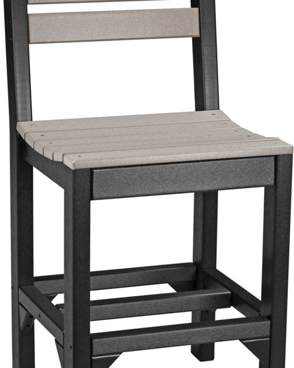 Island Side Chair (Counter Height) Weatherwood & Black