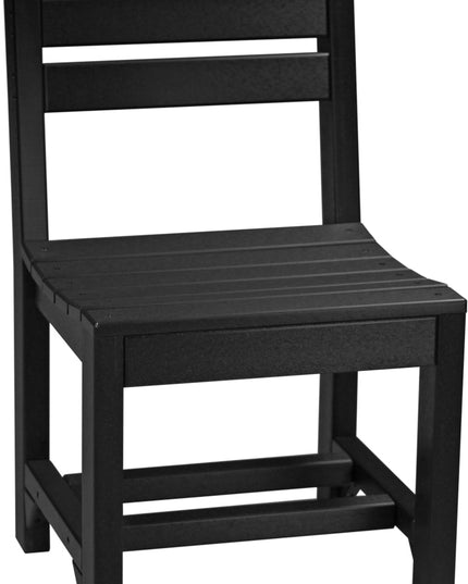 Island Side Chair (Dining Height) Black