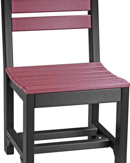 Island Side Chair (Dining Height) Cherrywood & Black