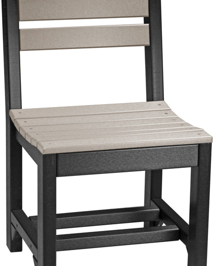 Island Side Chair (Dining Height) Weatherwood & Black