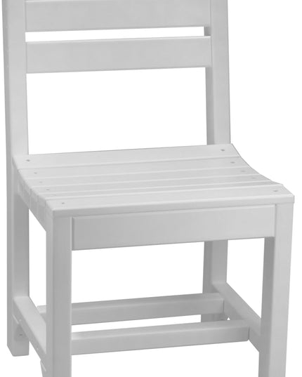 Island Side Chair (Dining Height) White