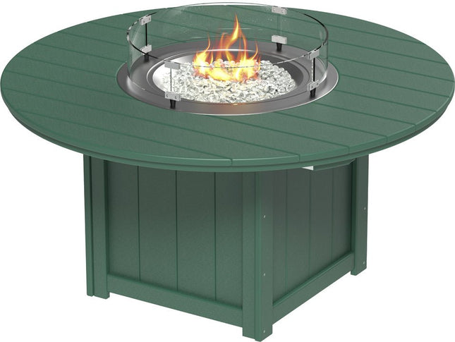 LuxCraft Lumin Fire Table 60" Round Green