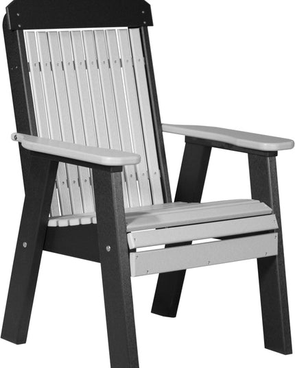 LuxCraft 2 foot Classic Poly Bench Dove Gray & Black