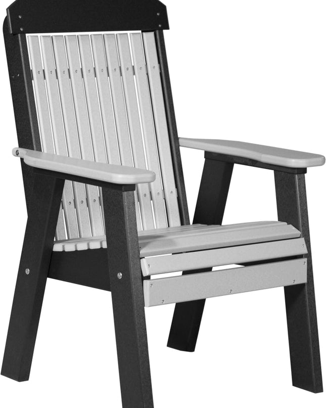 LuxCraft 2 foot Classic Poly Bench Dove Gray & Black