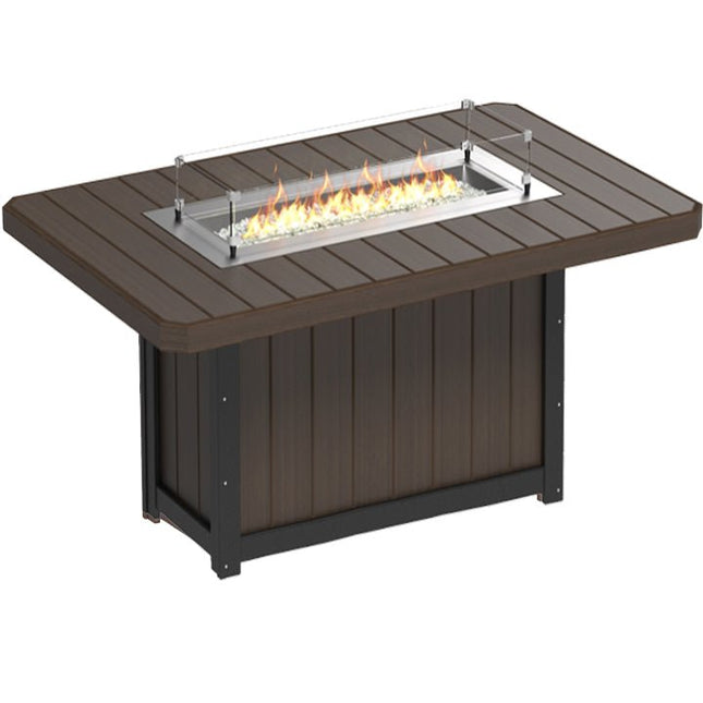 Lumin Fire Table - LuxCraft 79" Rectangular