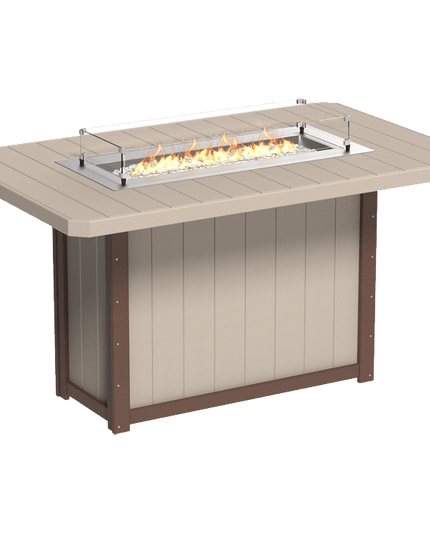 Lumin Fire Table - LuxCraft 79" Rectangular