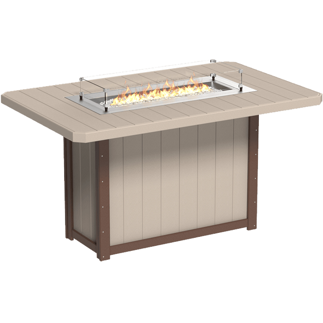 Lumin Fire Table - LuxCraft 79" Rectangular