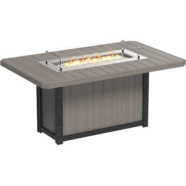 Lumin Fire Table - LuxCraft 79" Rectangular