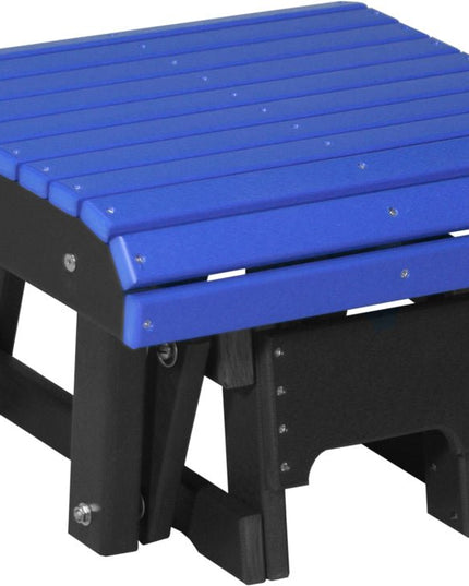 LuxCracft Poly Glider Footrest (Blue & Black)