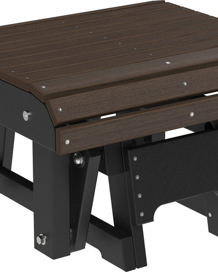 LuxCracft Poly Glider Footrest (Brazilian Walnut & Black)