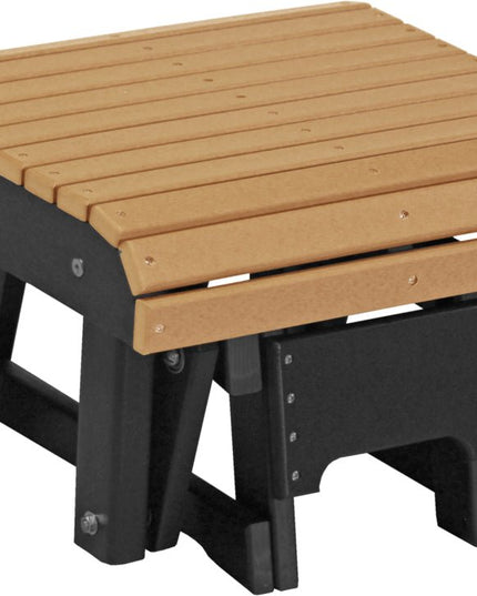 LuxCracft Poly Glider Footrest (Cedar & Black)