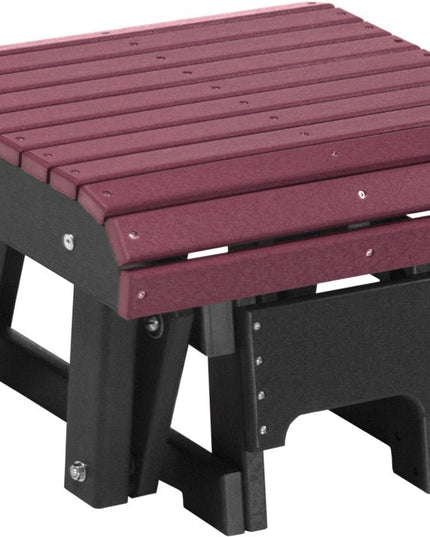 LuxCracft Poly Glider Footrest (Cherrywood & Black)