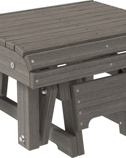 LuxCracft Poly Glider Footrest (Coastal Gray)