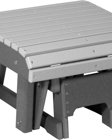 LuxCracft Poly Glider Footrest (Dove Gray & Slate)
