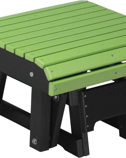 LuxCracft Poly Glider Footrest (Lime Green & Black)