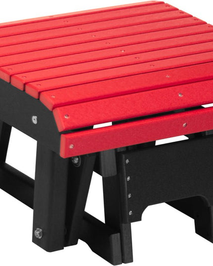 LuxCracft Poly Glider Footrest (Red & Black)
