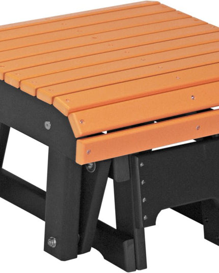 LuxCracft Poly Glider Footrest (Tangerine & Black)