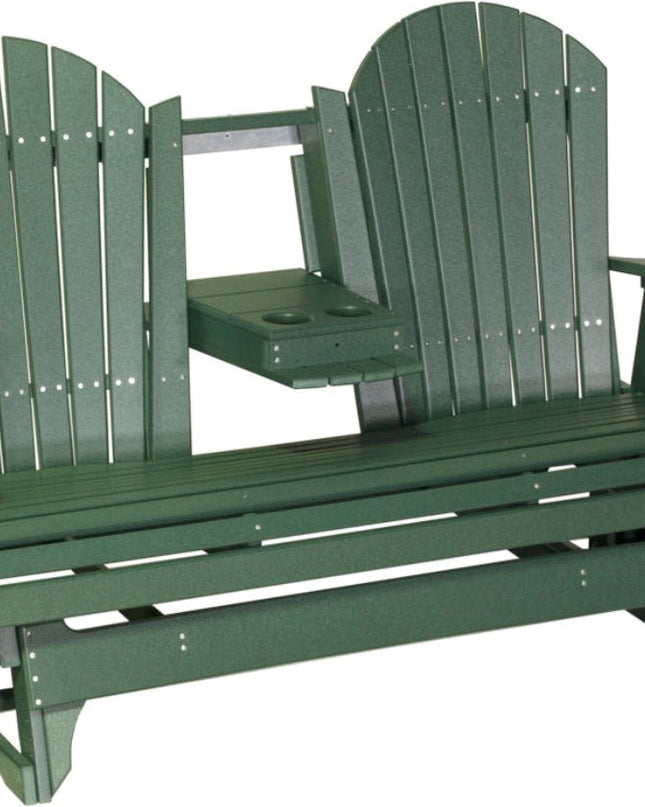 5' Adirondack Poly Balcony Glider Green