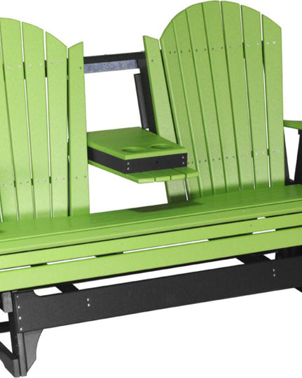 5' Adirondack Poly Balcony Glider Lime Green & Black