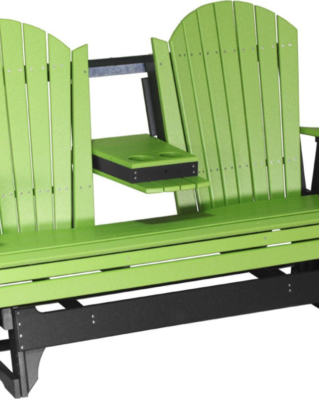 5' Adirondack Poly Balcony Glider Lime Green & Black