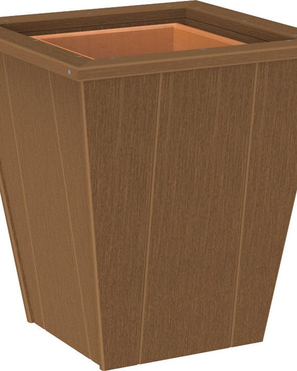 LuxCraft Elite 18″ Planter featured in Antique Mahogany