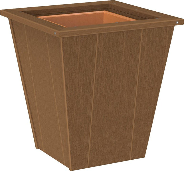 LuxCraft Elite 18″ Planter featured in Antique Mahogany