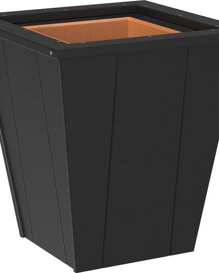 LuxCraft Elite 18″ Planter featured in black
