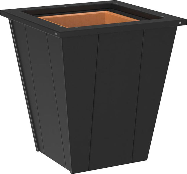 LuxCraft Elite 18″ Planter featured in black