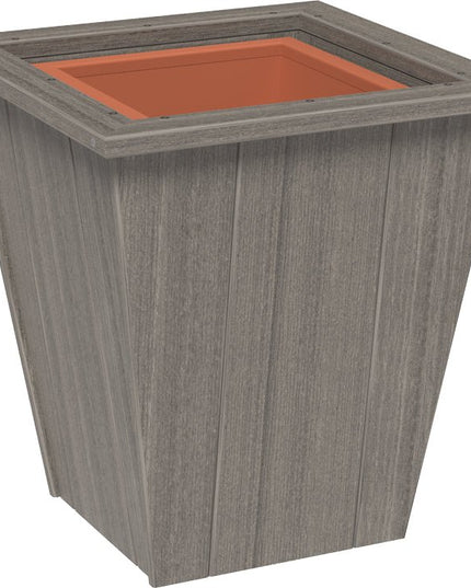 LuxCraft Elite 18″Planter featured in Coastal gray