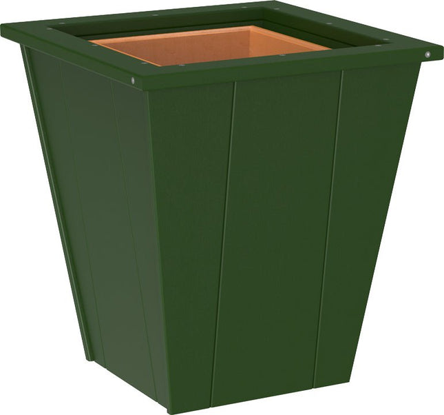 LuxCraft Elite 18″ Planter featured in Green