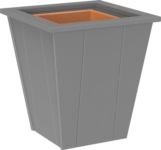 LuxCraft Elite 18″ Planter featured in Dove Gray