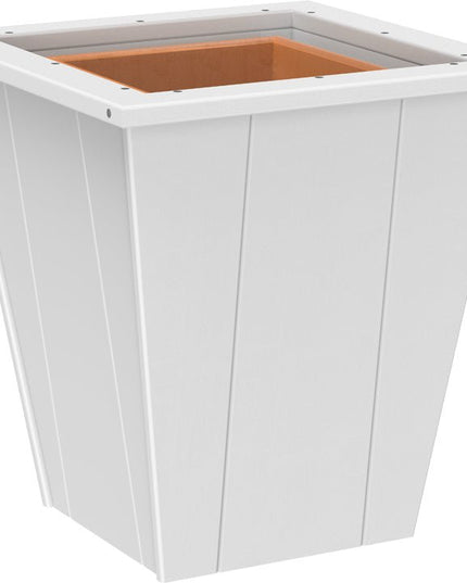 LuxCraft Elite 18″ Planter featured in white