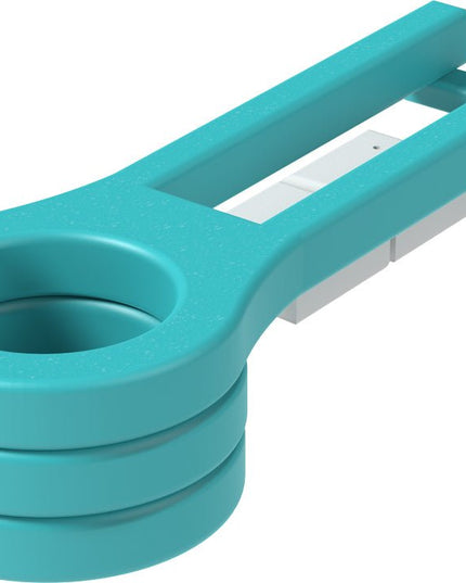 LuxCraft Poly Cup Holder (Aruba Blue & White) Slide-Out.