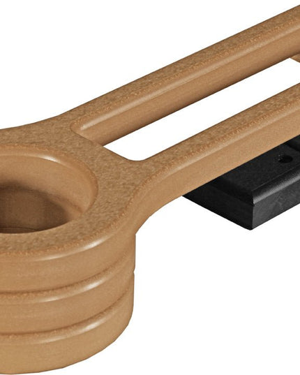 LuxCraft Poly Cup Holder (Cedar & Black) Slide-Out.