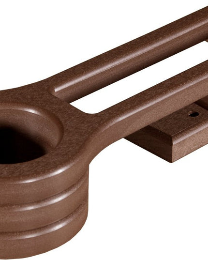 LuxCraft Poly Cup Holder  (Weatherwood & Chestnut Brown) Slide-Out.