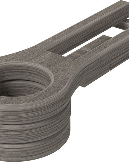 LuxCraft Poly Cup Holder (Coastal Gray) Slide-Out.