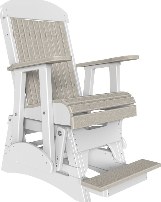 LuxCraft 2 foot Classic  Balcony Glider Birch & White