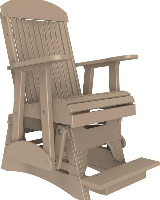 LuxCraft 2 foot Classic Poly Balcony Weatherwood