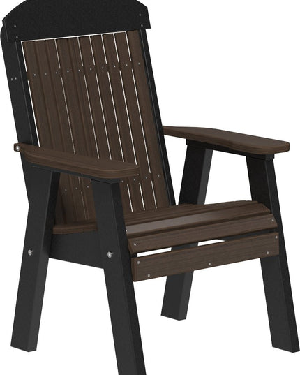 LuxCraft 2 foot Classic Poly Bench Brazilian Walnut & Black