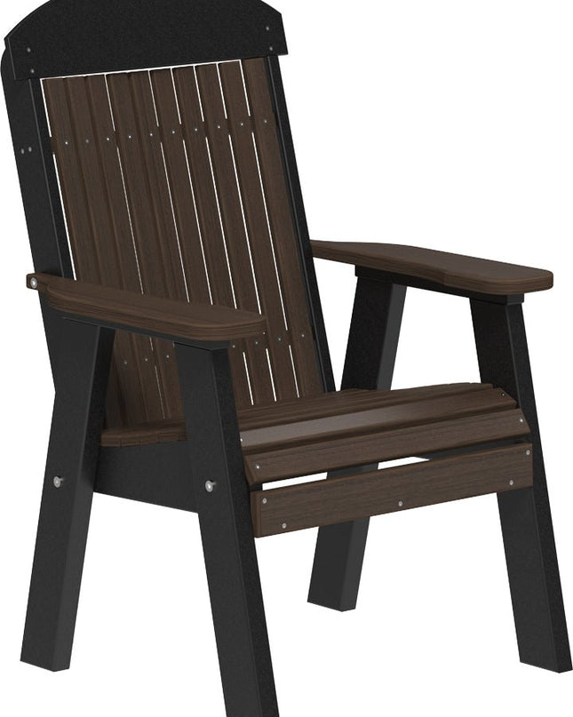 LuxCraft 2 foot Classic Poly Bench Brazilian Walnut & Black