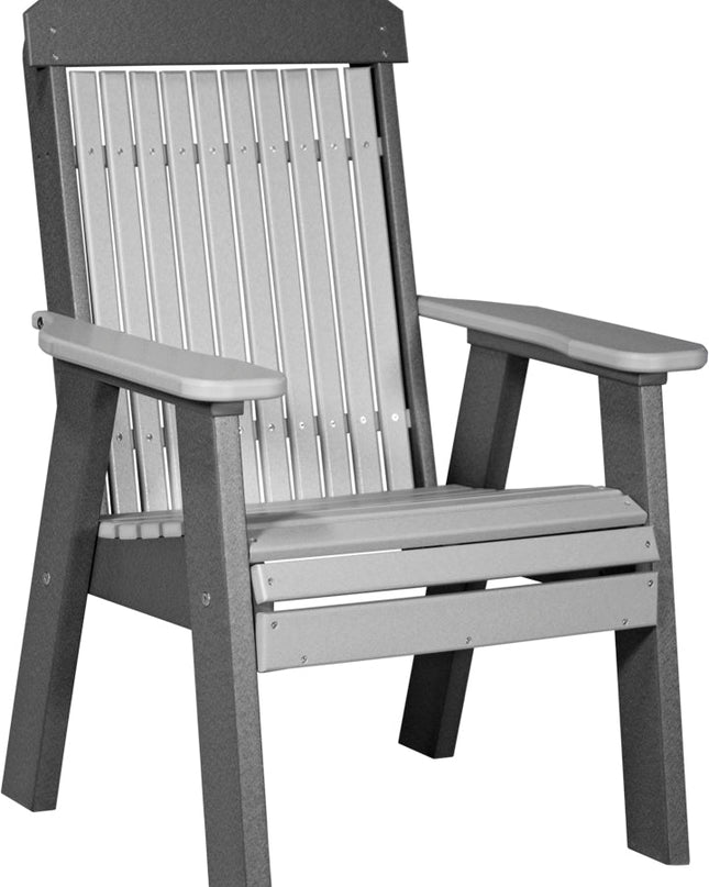 LuxCraft 2 foot Classic Poly Bench Dove Gray & Slate