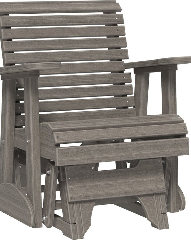 LuxCraft 2 foot Plain Poly Glider Coastal Gray