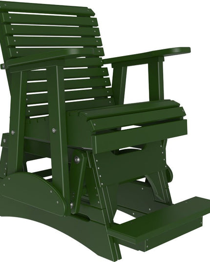 LuxCraft 2 foot Plain Poly Balcony Glider Green